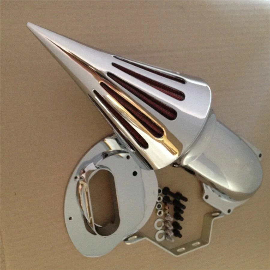 Spike Air Cleaner Kits For Yamaha V-Star 1100 Dragstar XVS1100 1999-2012 Chrome - Image 3 of 4