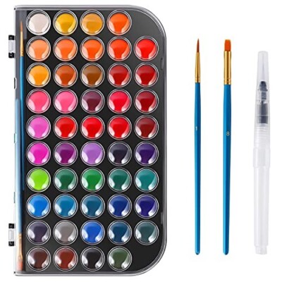 48 colors water colour painting set Washable Water Color Paints for kids teens