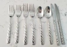 Lot of 8 Towle 18/10 Stainless China Flatware 4 Forks 2 Spoons 2 Butter Knives