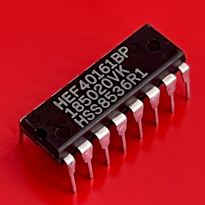 [2x] HEF40161BP Philips 4-Bit synchronous binary Counter IC PDIP-16