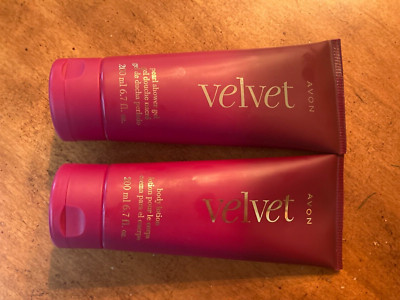 Avon Velvet Body lotion and Pearl Shower Gel - New - 6.7 oz. each