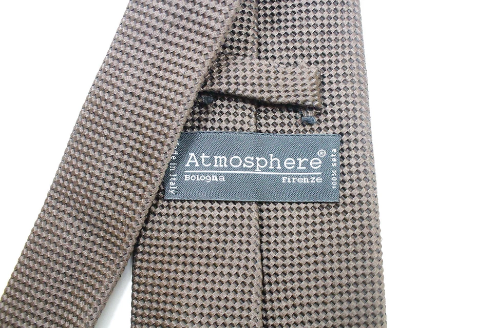 ATMOSPHERE Corbata Hombre Seda Cuello Hecho en Italia Foto 3 de 4