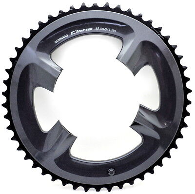 Shimano Sora//Claris FC2450 110mm BCD 7 8 9 Speed Double Grey Chainring 50T