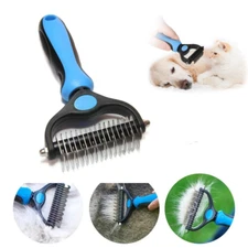 2 Side Dog Brush Pet Grooming Shedding Undercoat Dog Cat Hair Rake Pet Comb Tool