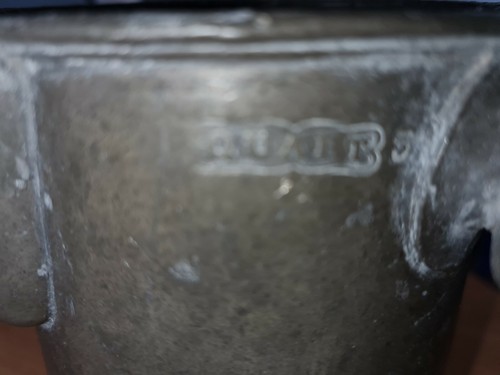VERY RARE VICTORIAN PEWTER QUART IMPERIAL MEASURE BOARS HEAD FLEET ST LONDON - Picture 8 of 10