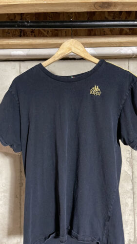 Kappa T-Shirt size Large mens black and gold