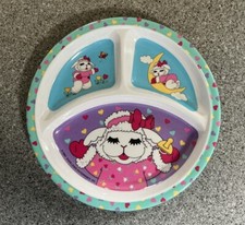 Vintage 1993 Zak Shari Lewis Baby Lamb Chop  Friends Melamine Child  s Plate