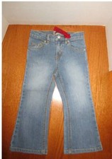 The Children's Place Girls 4T Stretch Denim blue Flair Jean Adjustable Waist New