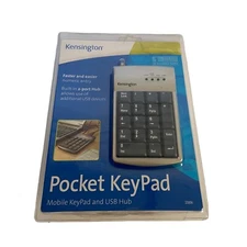 Kensington 33006 Pocket KeyPad w/ 2 Port USB Hub Wired USB Number Pad New Sealed