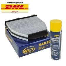 SCT Pollenfilter Aktivkohle SAK201 Mercedes C-Klasse E-Klasse mit Klimareiniger 