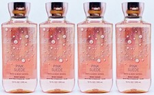 4 Bath Body Works PINK SUEDE Body Wash Shower Gel 10 oz