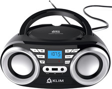 B3 Portable CD Player Boombox with FM Radio, Bluetooth, USB, AUX, and FM Radio D