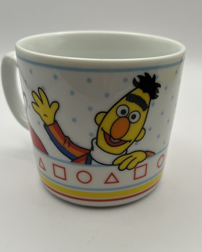 3 pc set Vintage Sesame Street Burt & Ernie Porcelain Child Plate Mug Bowl - Picture 17 of 23