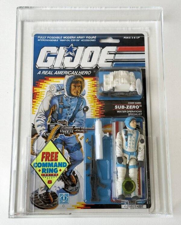 Joe A Real American Hero Sub-Zero 34 Back Series AFA 85 NM+