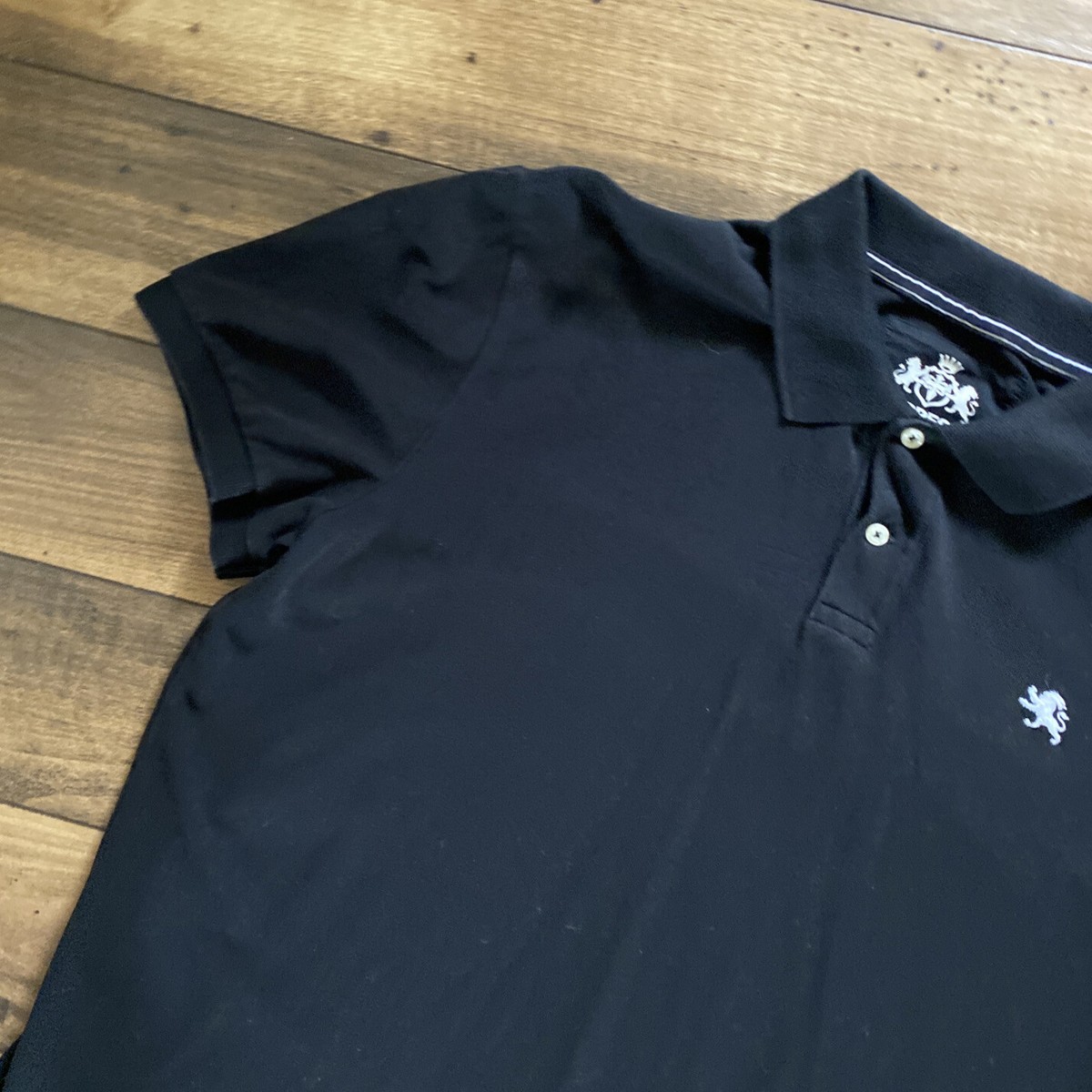 Express Men's Lion Logo Stretch Pique Polo Shirt Black XXL | eBay