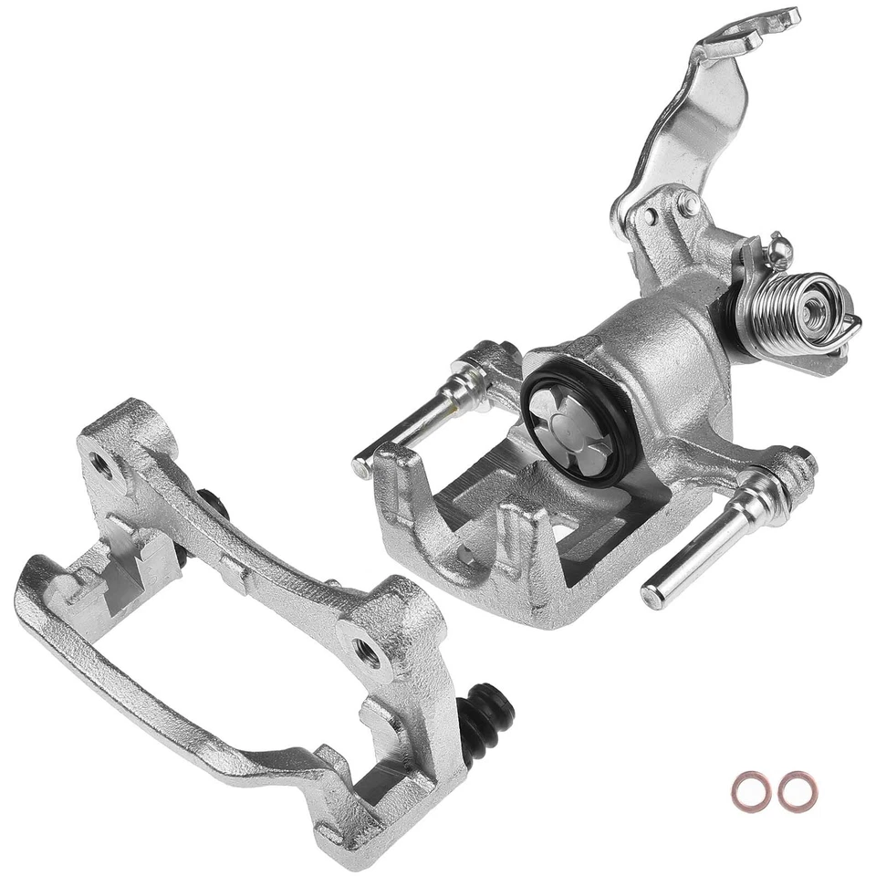 Par de pinzas de freno de disco laterales traseras con soporte para Nissan Sentra 2004-2006 2,5 L Foto 4 de 4