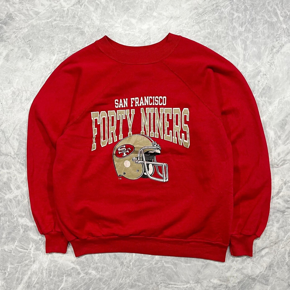 champion 80sリバースウィーブSAN FRANCISCO 49ERS VTG 80s NFL SAN FRANCISCO 49ers CHAMPION RINGER SWEATSHIRT MADE IN