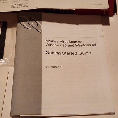 McAfee VirusScan Deluxe Vintage Software Windows 95 98 NT 3.x DOS