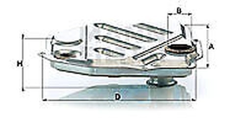 H 1914/1 Mann-Filter Hydraulikfilter, Automatikgetriebe FüR MERCEDES-BENZ, Puch-image