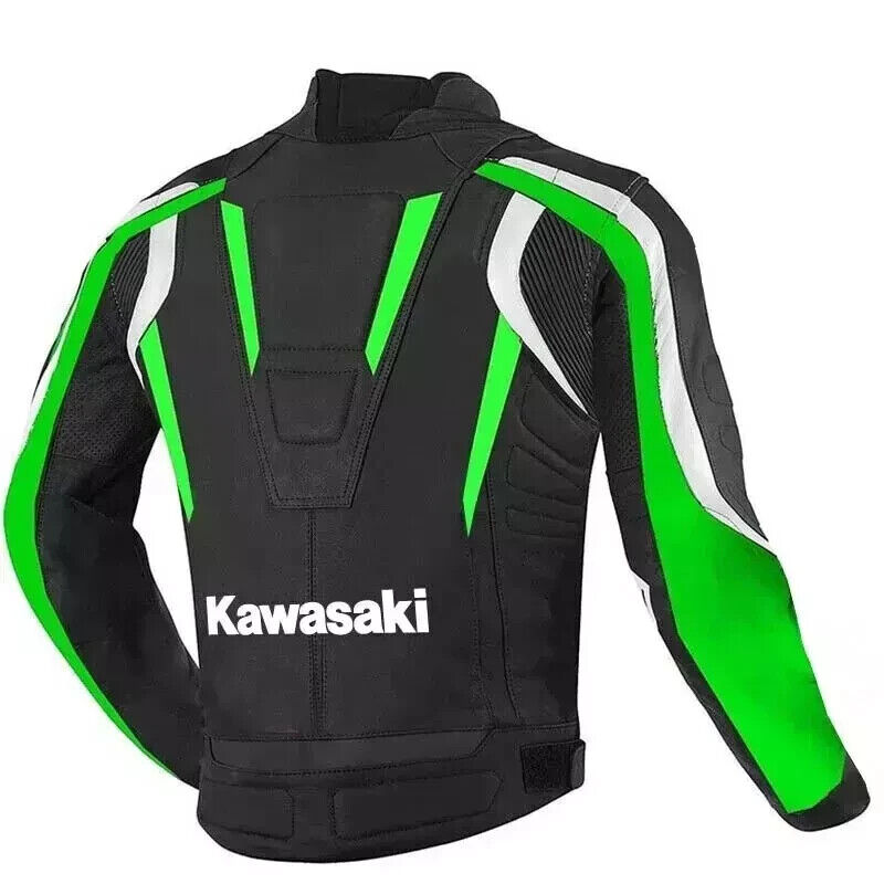 Kawasaki Racing Motorbike Leather Jacket New Kawasaki Kawasaki Racing Motorbike Leather Jacket New Kawasaki
