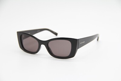 NEW SAINT LAURENT BLACK WOMEN SL593 001 BROWN SUNGLASSES SL 593 NEW SAINT LAURENT SL593 001 WOMEN BLACK BROWN SUNGLASSES SL  main image 2