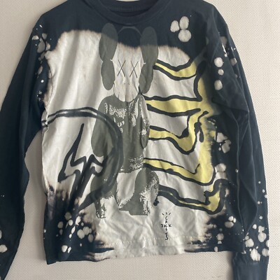 Travis Scott Cactus Jack x Kaws x Fragment Tie-Dye L/S Tee  Size S