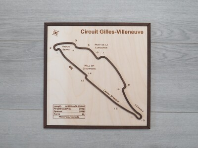 Kanada - Gilles Villeneuve F1 Wandbild, Wandbehang, Weihnachtsgeschenk! 30x30cm!