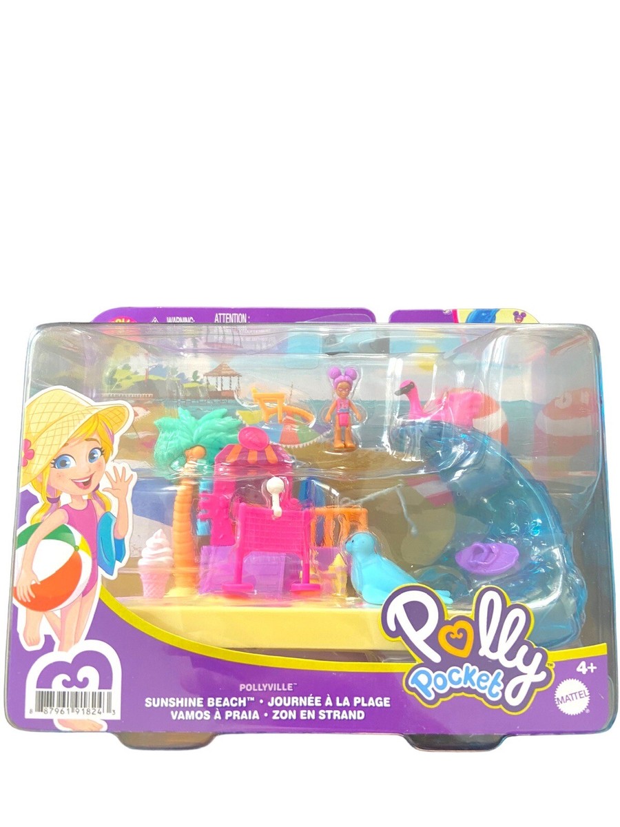Polly Pocket Sunshine Beach Playset Pollyville | eBay