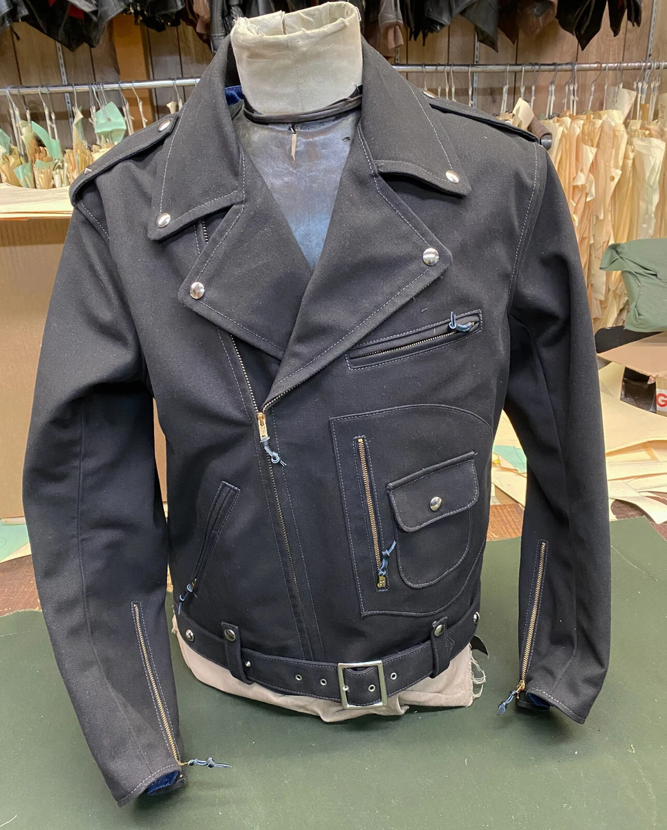 LOST WORLDS NEW 0062 BUCO J23 MOTORCYCLE JKT BLACK CANVAS 44R WAS