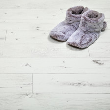 Aged White Oak Vinyl Flooring 2m / 4m Width Cushioned Lino Roll Wood Effect