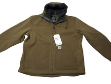 CARHARTT Super Dux Mens Large Brown Sherpa Lined Work Jacket Hooded