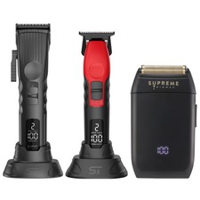 3-in-1 Barber Bundle | 2Spee Clipper, 2Spee Trimmer & Crunch Foil Shaver | Profe