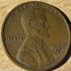 1931 D Lincoln Wheat Cent  ~  VF #2073