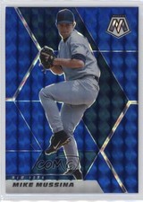 2021 Panini Mosaic Blue Mosaic Prizm 17/99 Mike Mussina #41 HOF 0c2