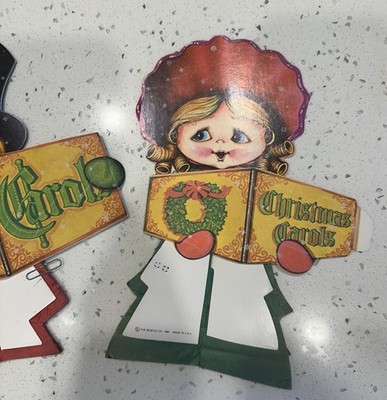 Vintage Beistle Honeycomb Caroler Pair - 1980