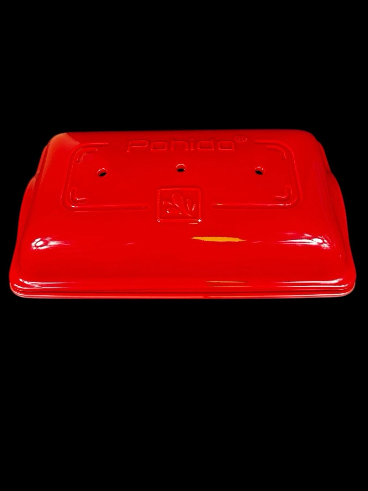 Pohido Ceramic Loaf Baker Red 15.3” X 9” Never Used NWOB