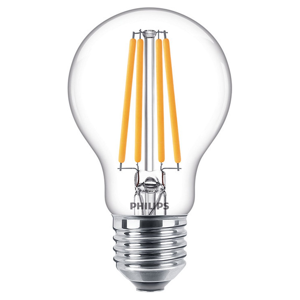 Philips LED Filament Pear Shape A60 10,5W=100W E27 Clear 1521lm Warm 2700K