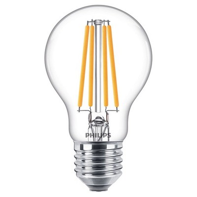Philips LED Filament Birnenform A60 10,5W = 100W E27 klar 1521lm warmweiß 2700K