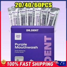 20-60Pcs Purple Mouthwash for Teeth Whitening Mouthwash Sachets