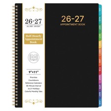 Appointment Book 2026-2027 - Planner 2026-2027, 9" x 11", July 2026 - June 20...