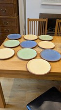 TWO (X2) Denby Juice Dinner Plates Excellent Condition 26.8cm dia TEN AVAILABLE