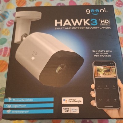 Geeni Hawk 3 Outdoor 1080p HD WiFi Security Camera   Weatherproof