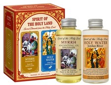 Myrrh Anointing Oil  Holy Water from Jordan River Holy Land Religious Gift Set