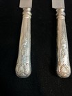 Vintage Silverplate US Navy Dinner Butter Knife INSICO USN Anchor 9.7" Pair E — photo 3