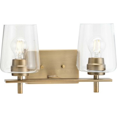 Progress Lighting P300361 Calais 2 Light 15''W Bathroom Vanity - Brass
