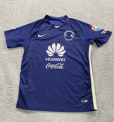 Club America Jersey Shirt Mens Medium Blue Liga MX Soccer Nike