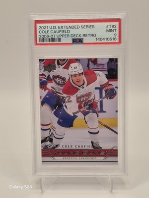 Upper Deck 2021 Extended Series 2006-2007 Upper Deck Retro Cole Caufield PSA 9