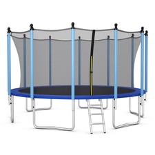 8/10/12/14/15/16' Jumping Exercise Recreational Bounce Trampoline W/Safety Net