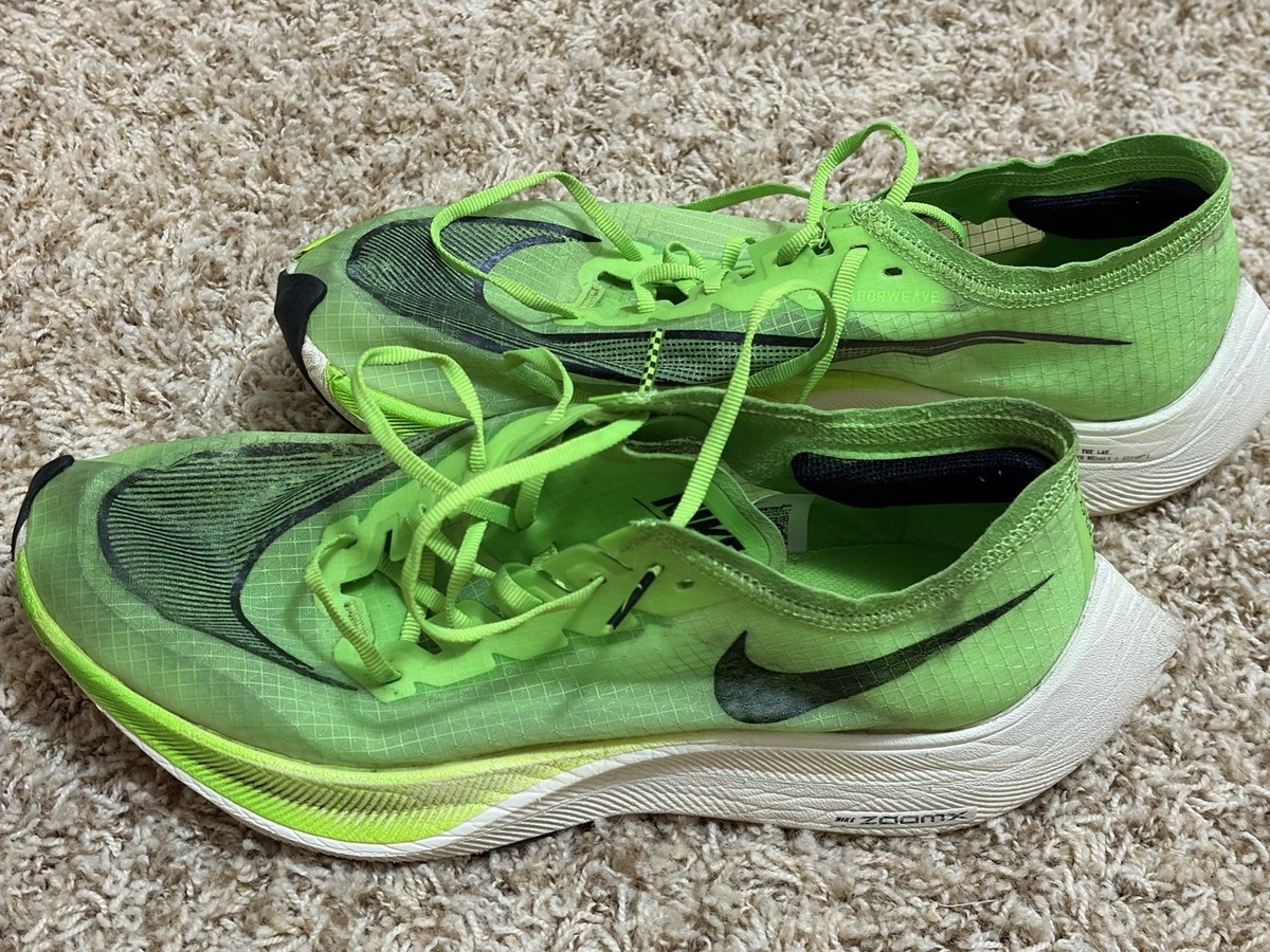 Nike ZoomX Vaporfly NEXT% Men's Runnjng She Electric Green Size