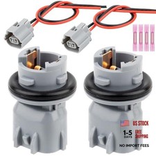 Turn Side Marker Signal Light Socket Holder with Wiring Harness Fit for Toyota